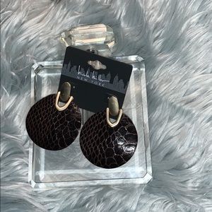Snakeskin Earrings NWT